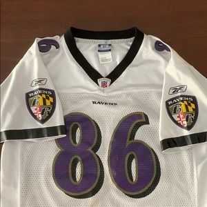 Reebok Todd Heap 86 Baltimore Ravens Jersey YXL/LS